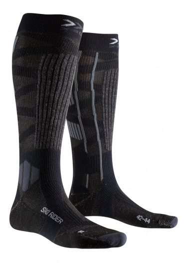detail X-Socks® Ski Rider Silver 4.0 Dark Grey Melange/Black