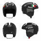 náhľad Briko Vulcano 2.0 Italia-Shiny Black-White-Helma