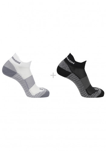 Salomon Ponožky Aero Ankle 2-Pack Black/White