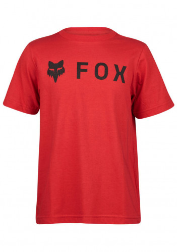 Fox Yth Absolute Ss Tee Flame Red