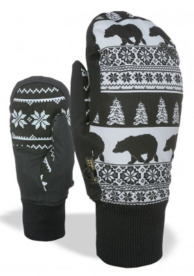Dámske zimné rukavice LEVEL BLISS CORAL MITT BLK/GREY