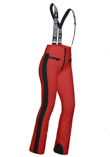 detail Dámske lyžiarske nohavice Goldbergh HIGH END ski pant RUBY RED