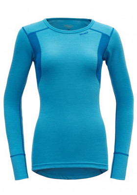 Dámske tričko Devold Hiking Woman Shirt Malibu/Skydiver