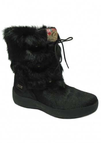 Dámské zimné topánky Nis 915894 Stivaletto Pelliccia lapin Black