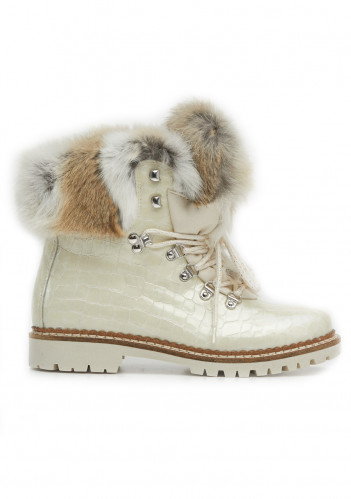 Dámské zimné topánky Nis 1515404 / A Scarponcino Pelle Vitello Beige