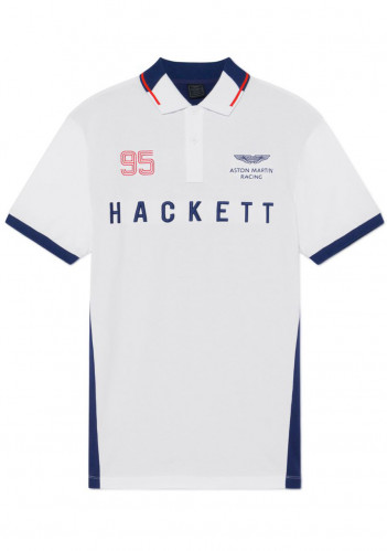 Pánske tričko Hackett AMR Multi SS HM562568 White / Blue