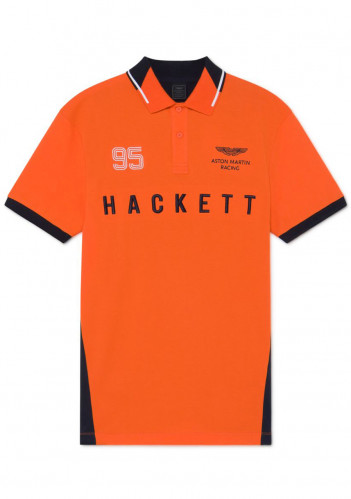 Pánske tričko Hackett AMR MULTI LS HM562568 Orange / Navy