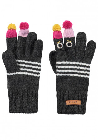 detail Detské pletené rukavice  Barts Puppet Gloves dark heather