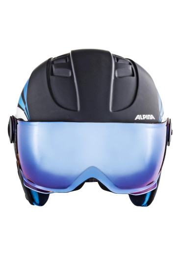 detail Detská lyžiarska prilba Alpina Carat LE Visor HM Blue
