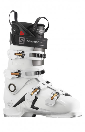 detail Dámske lyžiarske vyhrievané topánky Salomon S / PRO 90 CHC W Wh / Gold Glow / B