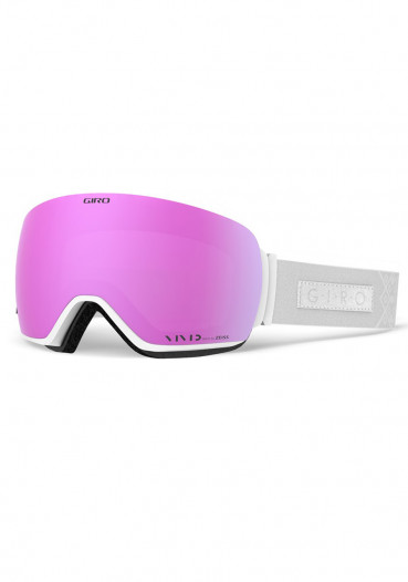 detail Dámske zjazdové okuliare Giro Lusi White Velvet Vivid Pink / Vivid Infrared