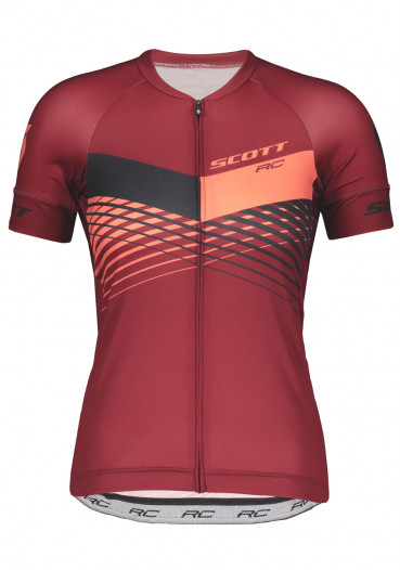detail Dámsky cyklodres Scott Shirt W 's RC Pro s / sl red / pink