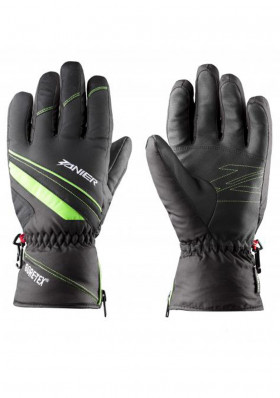 Detské zimné rukavice ZANIER Rauris GTX JR BLACK/GREEN