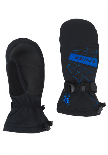detail Detské rukavice Spyder Boy 's Overweb Mitten Black/Blue