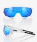 náhľad Športové brýle 100% Speedtrap Matte White-Hiper Blue
